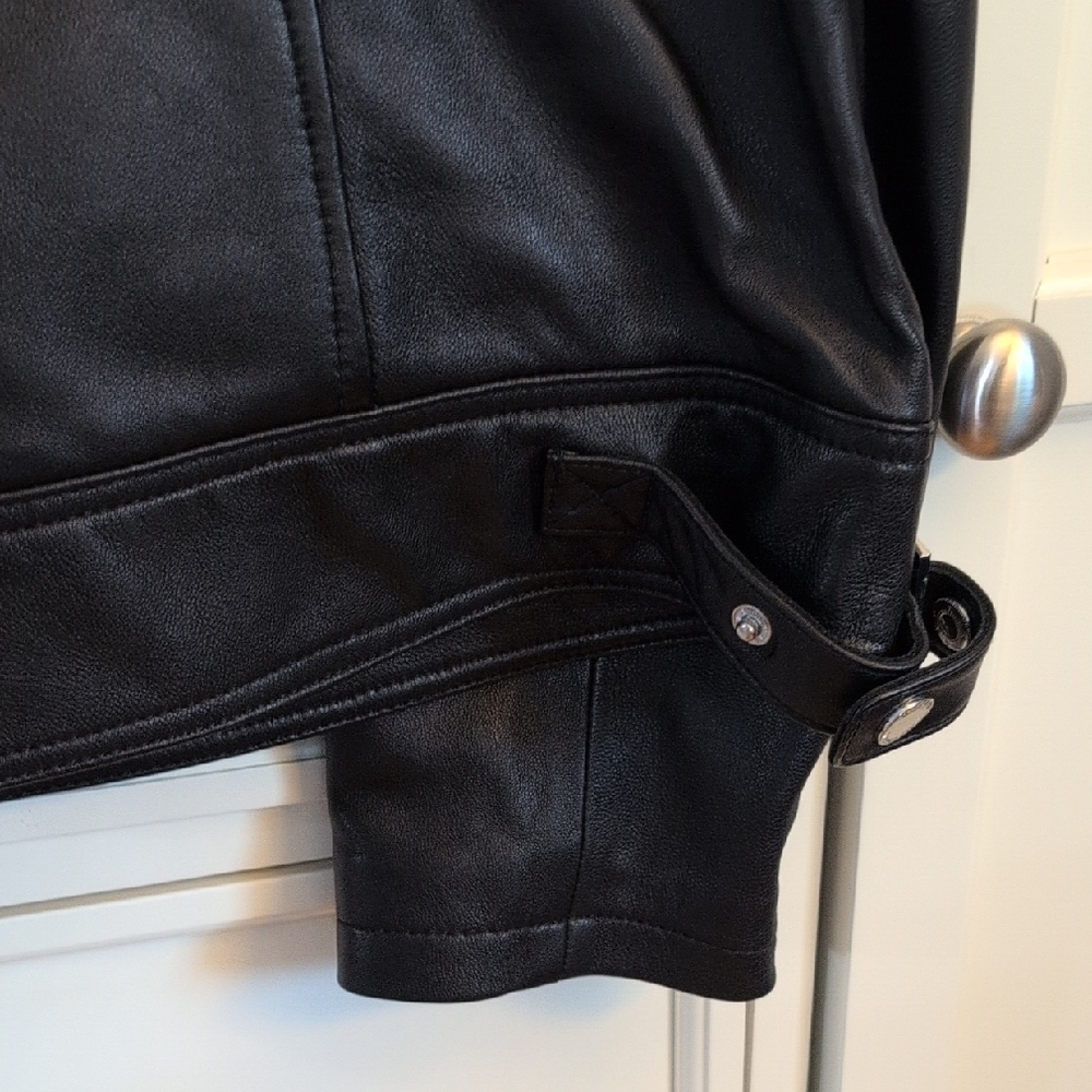 Michael Kors Black Leather Jacket - Picture 11 of 11
